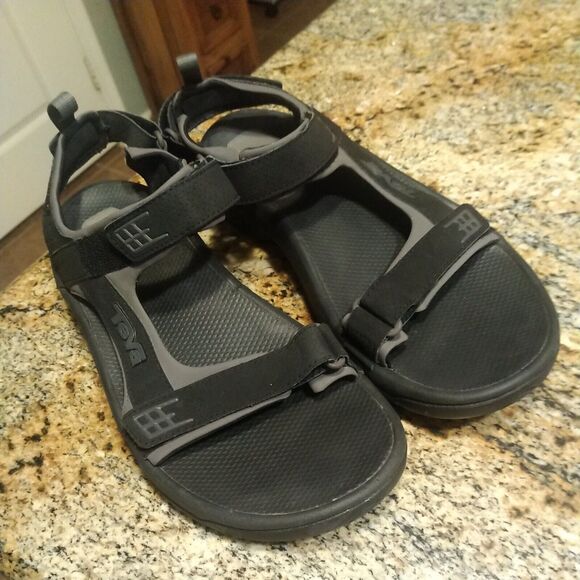MEN'S TEVA 4289 M MINAM BLACK SPORT EVERYDAY SANDALS $80 US 11 - Picture 1 of 8